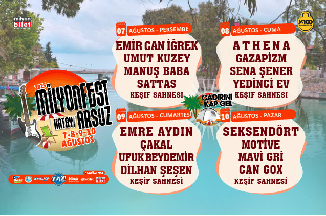 Milyonfest Arsuz Başladı!